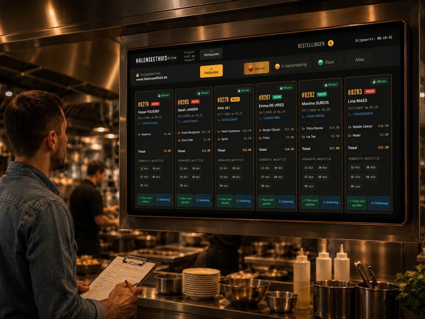Velora KDS — Keuken Display Systeem