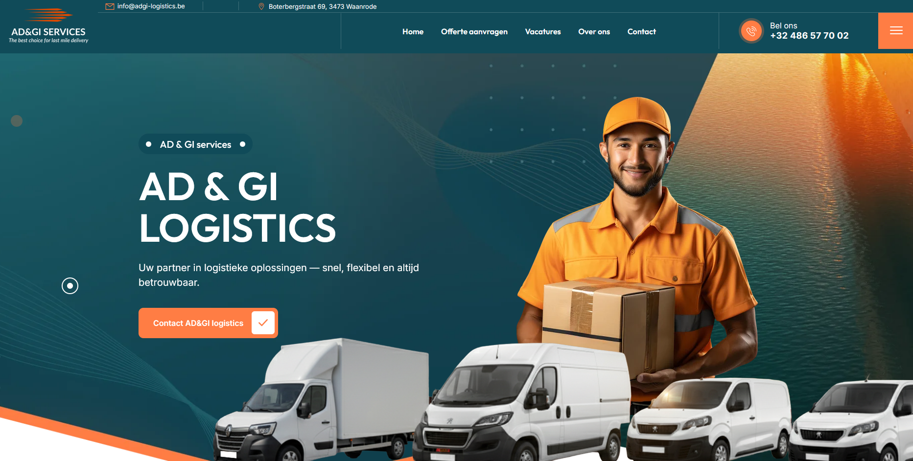 Logistics website
