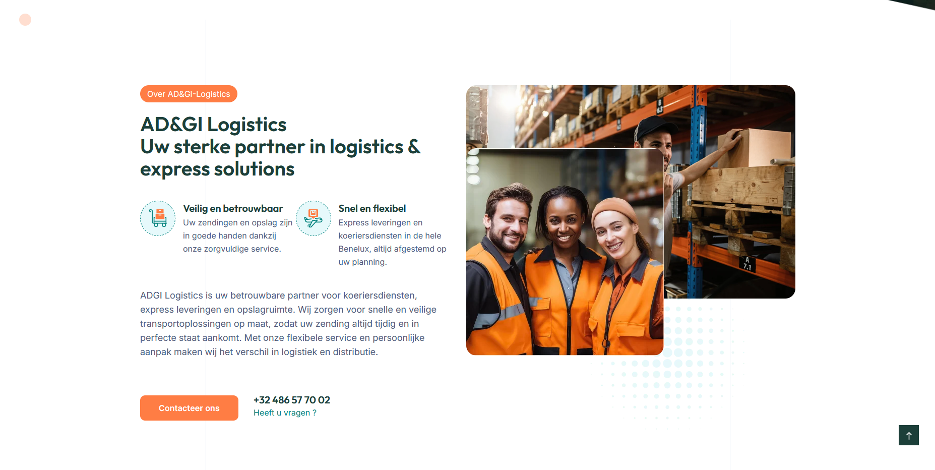 Logistics website