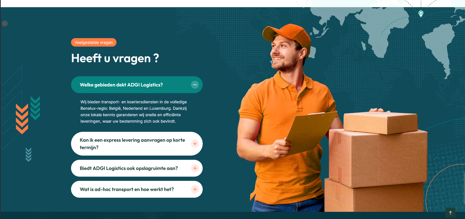 Logistics website